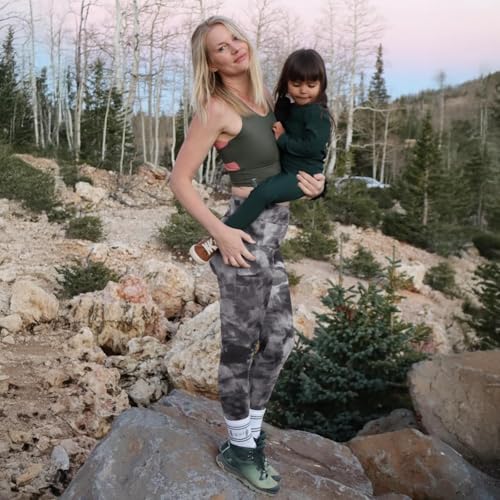 Image of TNNZEET High Waisted Leggings for Women - No See Through Tummy Control Cycling Workout Yoga Pants with Pockets Reg & Plus