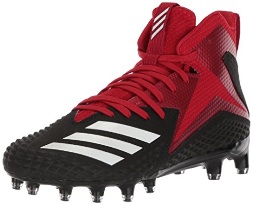adidas Men's Freak X Carbon Mid Football Shoe, Black/White/Power red, 16 M US