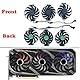 Dotodo 95 mm T129215SU Grafikkartenkühler für ASUS ROG STRIX OC GeForce RTX 3060 Ti 3070 3080 3090 Lüfter (Grafikkartenlüfter-ABC)