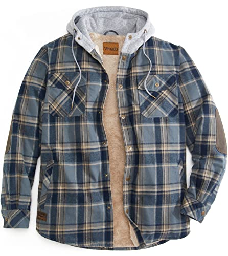 Image of Venado Northwoods Hooded Shirt Jacket - Work Coat for Men