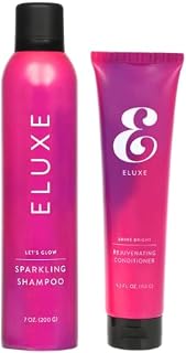 ELUXE Go Glow Kit, Carbonic Acid Shampoo & Conditioner for Ultra-Smooth, Silky, Frizz-Free, and Glossy Glass Hair (Set of 1)
