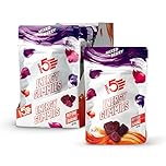 HIGH5 Energy Gummies - Quick Release Carbohydrate Supplements for Running, Cycling, Hiking - 10x26g Portable Resealable Pouches - Natural Vegan Energy Chews with Electrolytes & Vitamin B6, Mixed Berry