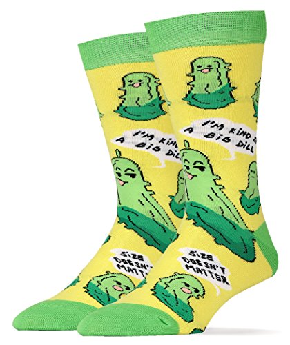 Men's Novelty Crew Socks, Oooh Yeah Funny Crazy Silly Socks, Cool Dress Cotton Socks - //coolthings.us