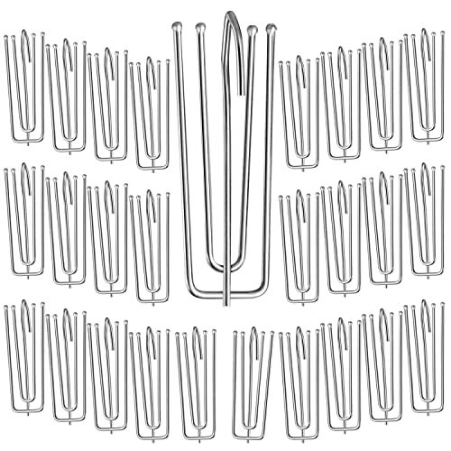 Gardinenhaken Edelstahl Vorhänge Haken 30 Stück Klammer Klemmhaken Gardinenhaken für Gardinen und Vorhangringe