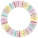 Colorful Pastel Stripes Round Paper Plates - 40pc / 8