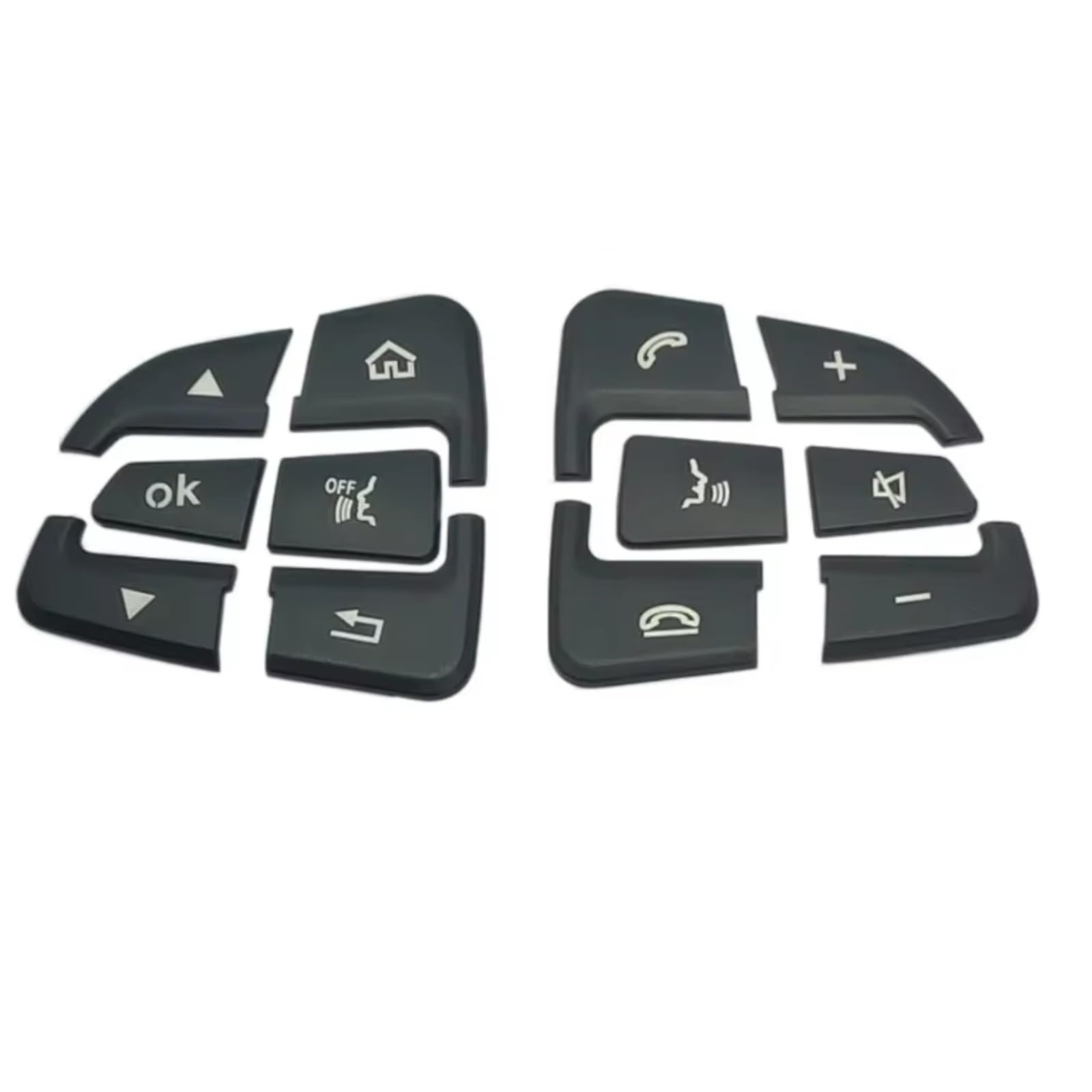 Car Button Sticker Compatible with Benz for GLC X253 C-Class for W205 for CLA GLA for X156 C117 W176 Cover Steering Wheel Button