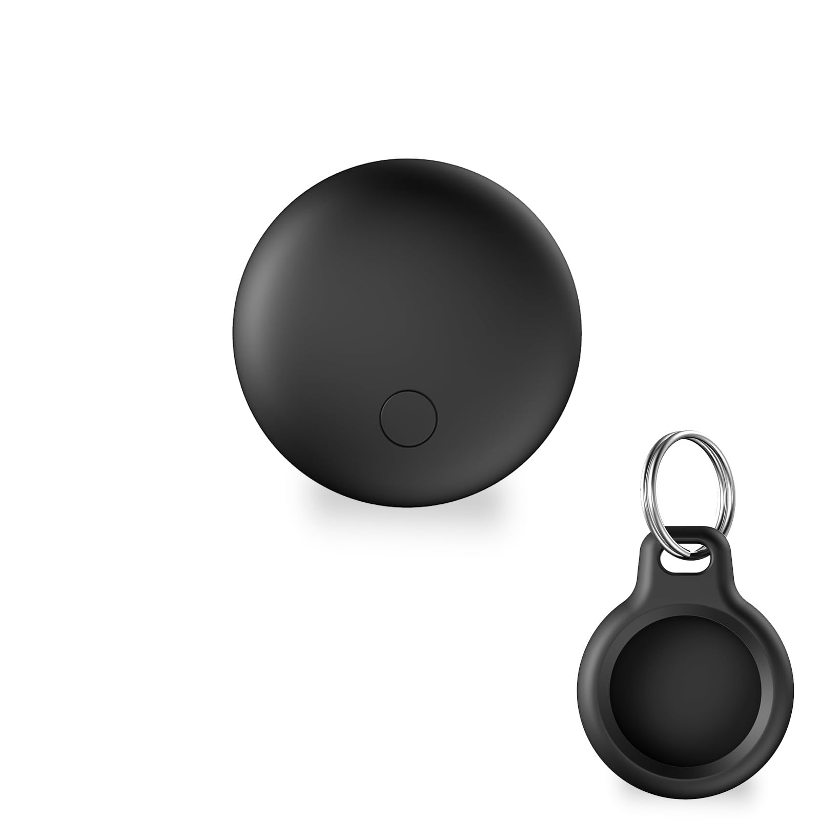 Bluetooth Schlüsselfinder 1er Pack, Smart Tag Kompatibel mit Apple Wo ist APP(nur iOS), Air Tracker Tag für Schlüssel/Gepäck/Koffer/Brieftasche, IP67 Wasserdicht, Austauschbarer Akku