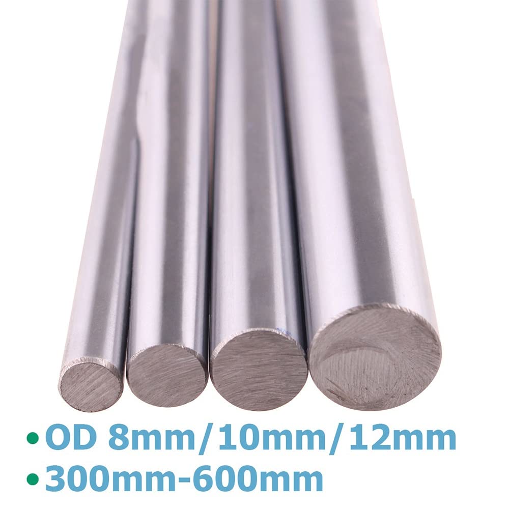 Varilla Redonda, Piezas De Impresora 3D, OD 8 Mm 10 Mm 12 Mm 16 Mm 20 Mm Eje Lineal Cilindro Riel Lineal Eje Óptico Liso 2PCS (Color : 20mm, Size : 400mm)