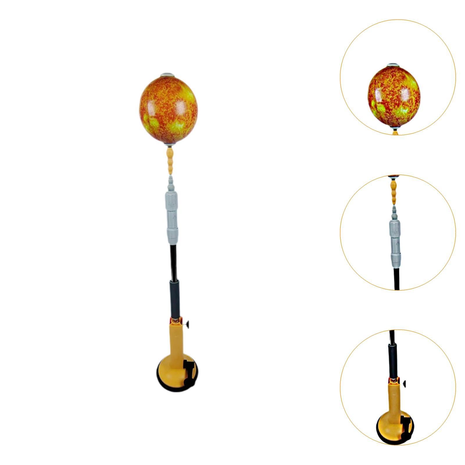 rockible Reflex Boxing Ball Kicking Sandbag Supplies Floor Standing Punching Bag Speed Training for Women Men Outdoor Sports Muay Thai, Yellow