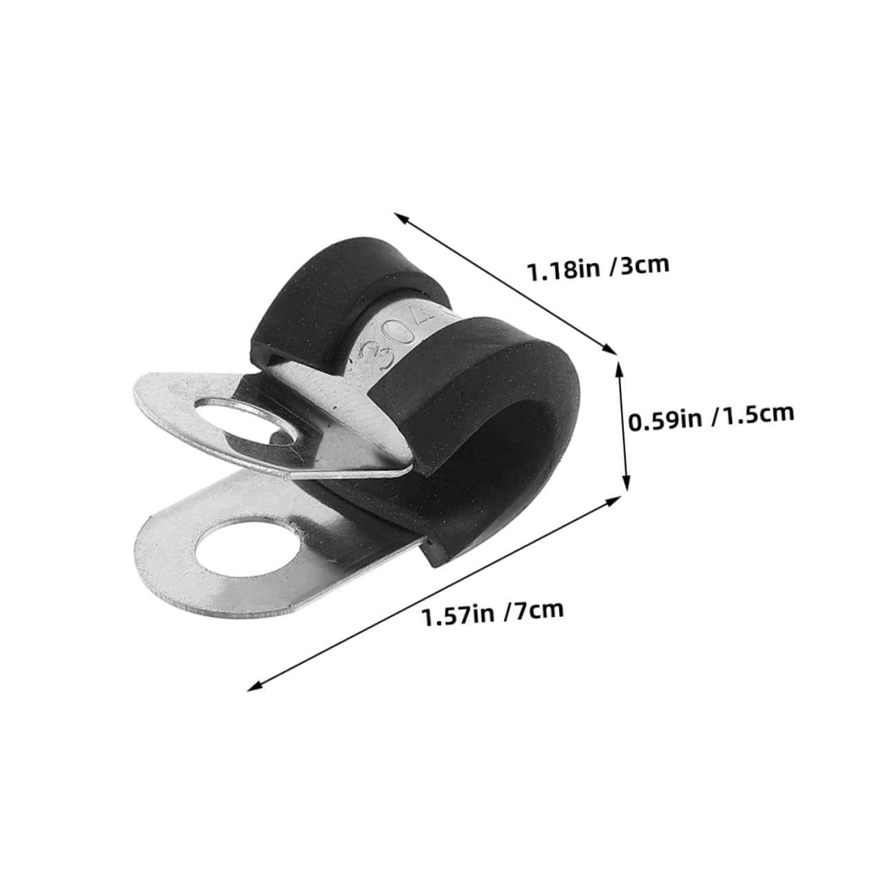 jojofuny Morsetti per Cavi Morsetto R a Foro 6,3mm 100 Pezzi in Acciaio Inossidabile Rivestimento Isolante Facile da Usare, per Tubi e Installazioni Elettriche