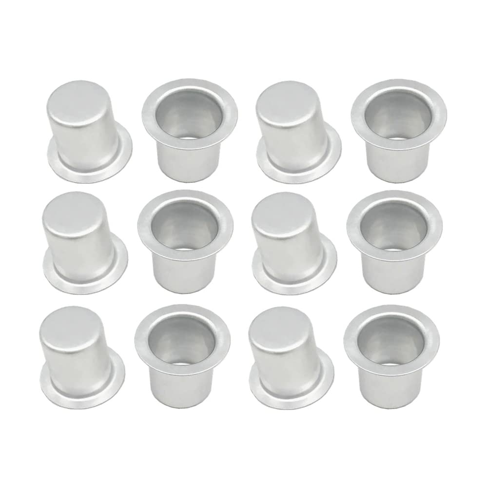 25 Pcs Mini Aluminium Candle Cups Candlestick Holder Cups Candle Liner Inserts Candle Dripping Wax Candle Holder for Wedding Home