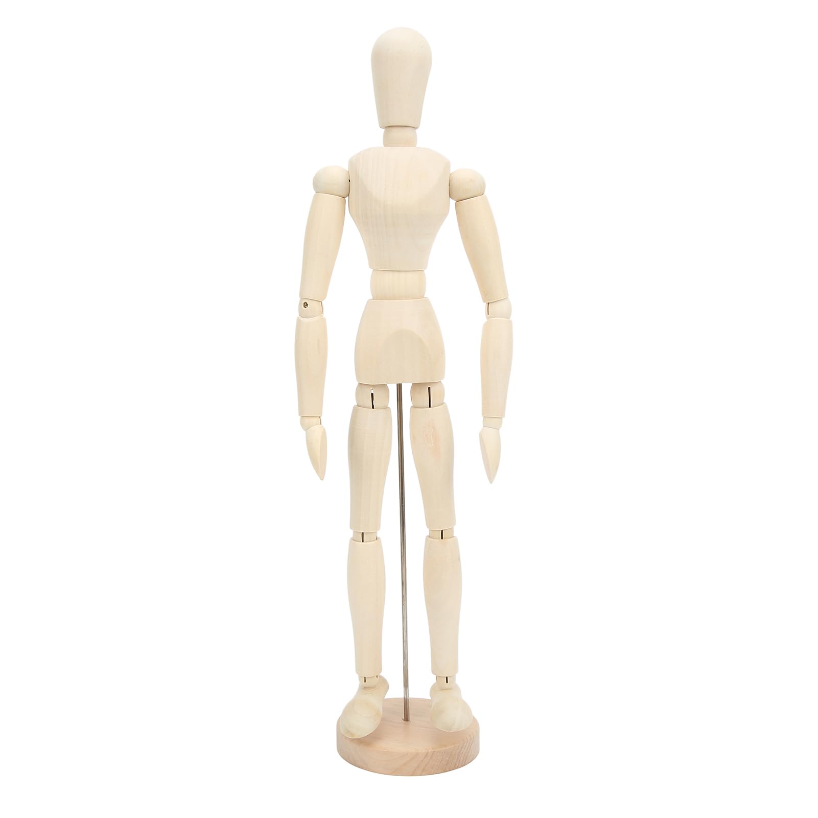 Wnvivi 16in Wooden Mannequin Body,Flexible Rotating Sketch Drawing Mannequin,Wooden Manikin Jointed Mannequin Art Figure for Home Decor