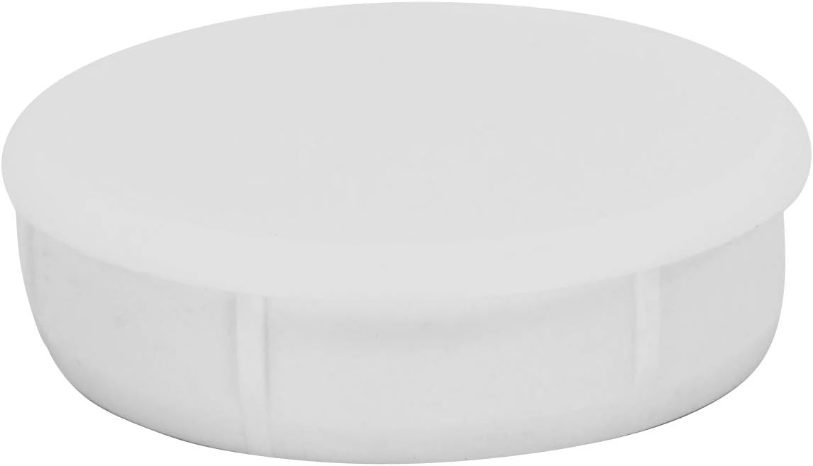 Rok Hardware 35mm (1-3/8") Plastic Hole Plug, White, 10 Pack ROKHP35WH