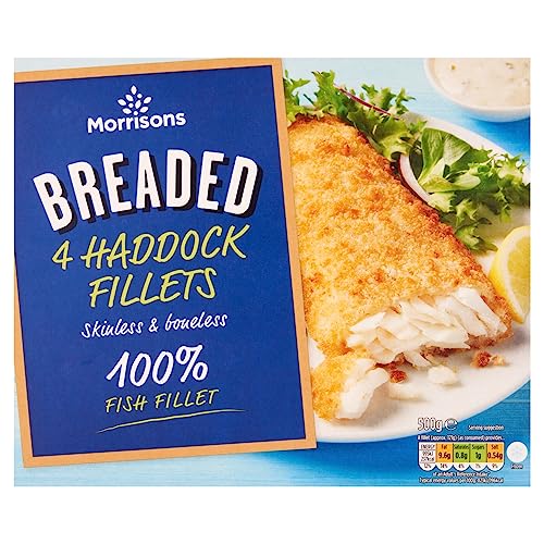 Morrisons 4 Breaded Haddock Fillets 500g