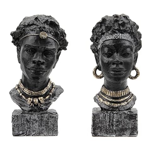 Leekung African Men Statues & African Women Statues Bundle Cover