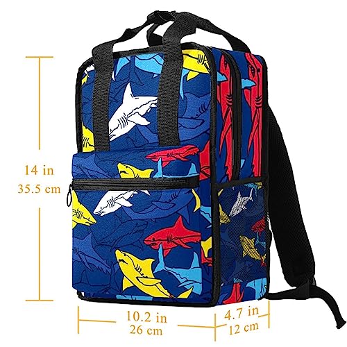 Sac à dos garçons motif requin océan multicolore 35cm - 5