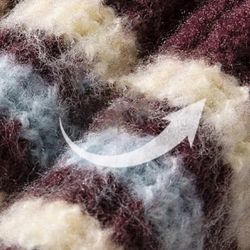 Cambkatl Men's Striped Pullover Sweaters, Loose Crewneck Long Sleeve Casual Knitted Sweater Tops3