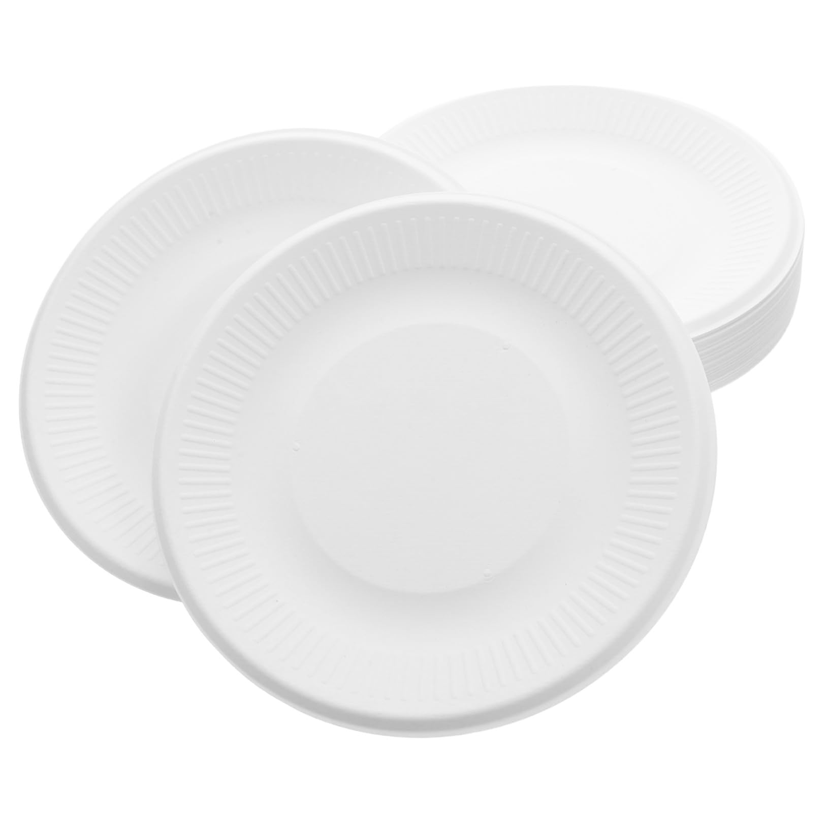 Didiseaon Piatti Dessert Monouso Rotondi 6 Pollici Carta Bianca 200 Pezzi | Dolci, Aperitivi e Snack, Stile Semplice ed Elegante, per Feste e Eventi Formali