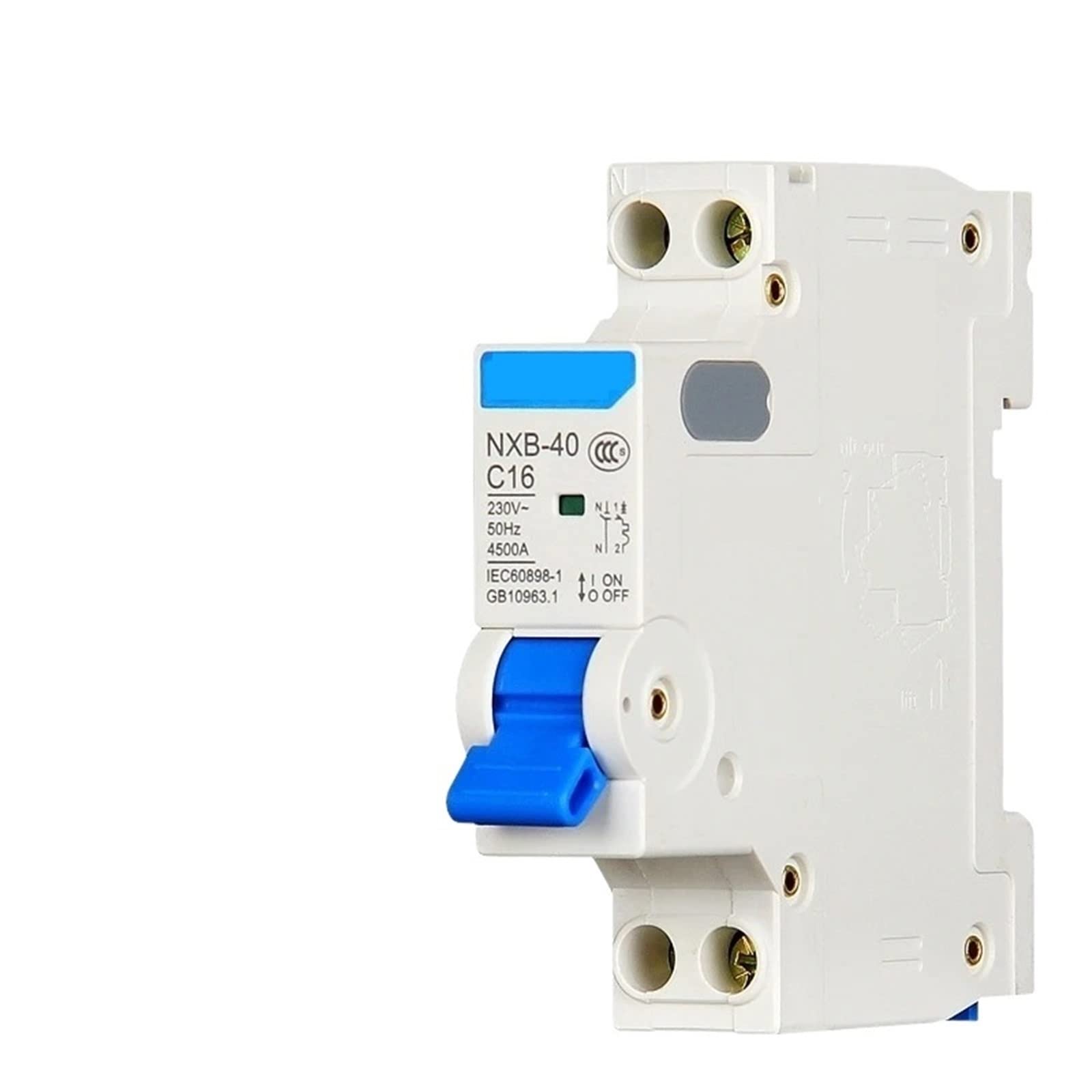 NXB-40 1P + N 6A 10A 16A 20A 25A 32A 40A 220V 230V 50HZ Interruttore magnetotermico 1 pz(NXBLE-40 1P N,32A)