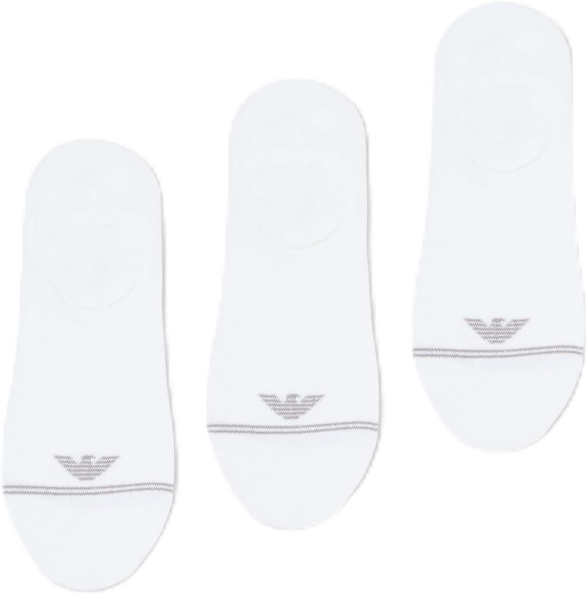 Emporio Armani Women's Eagle 3 Pack Footie Socks