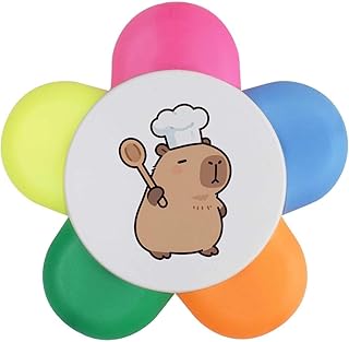 Azeeda 'Chef Capybara' Flower Shape Highlight...