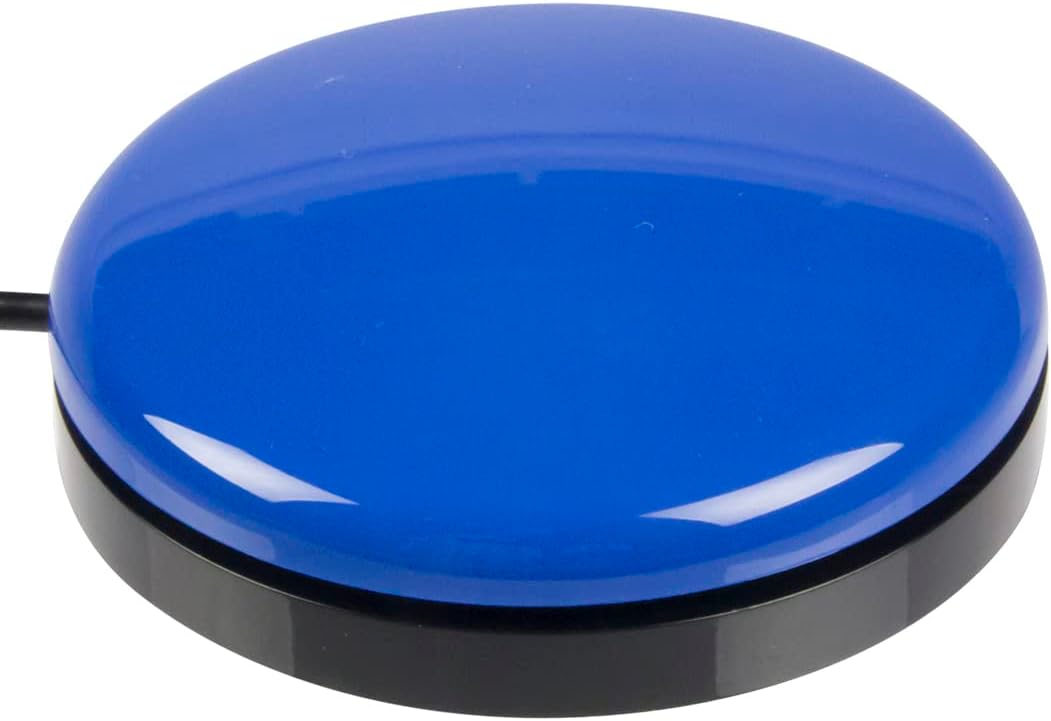 Buddy Button Switch Blue - Large Tactile Assistive Technology Adaptive Switch Device for Accessibility - Product# 57600