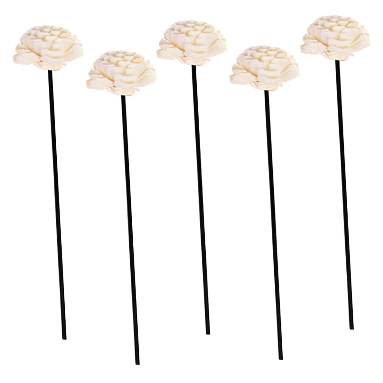 STOBAZA 25stücke Rattan Aroma Diffuser Sticks Duftstäbe Für Raumduft Elegante Pflanzenblüten-Dekoration Für Schlafzimmer Büro Yoga- Und Mehr Ohne Wasser Langlebig Und Stilvoll