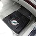 FANMATS 8770 Miami Dolphins 2-Piece Heavy Duty Vinyl Car Mat Set, Front Row Floor Mats, All Weather Protection, Universal Fit, Deep Resevoir Design, 18