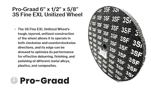 Image of EXL Unitized Wheel, Silicon Carbide, 6 inch Diameter x 1 /2 inch Wide x 5 /8 inch Arbor, 3S Fine | (Pack of 1)