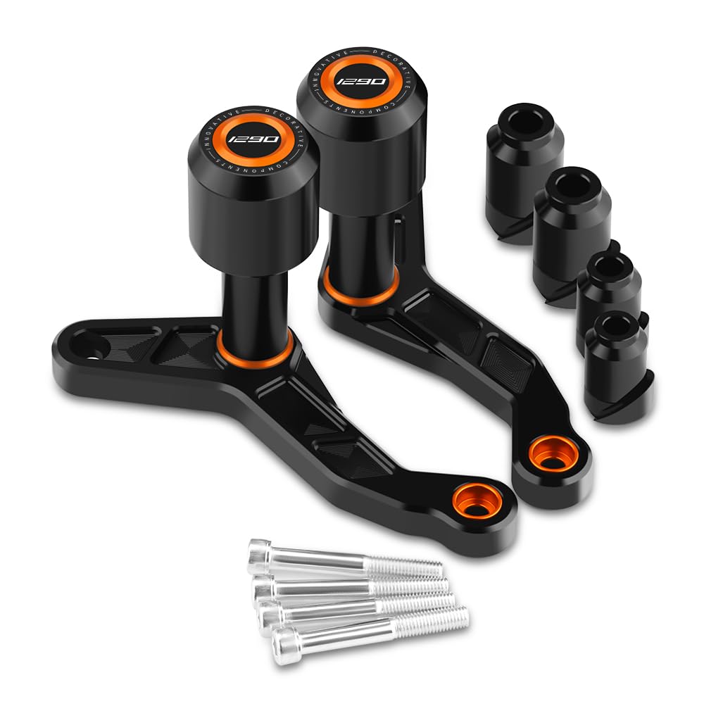Modeer Motorrad Sturzpads Kompatibel mit K.T.M 1290 Super Duke R/RR 2020 2021 2022 2023 Rahmen Slider Sturzschutz superduke 1290 r/rr zubehör (orange)