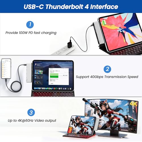Concentrateur Surface Pro 12 pour résoudre le manque de ports USB et audio - 5