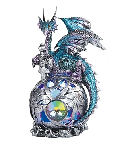 George S. Chen ImportsDragon on Light Up LED Orb Statue Display (71508)