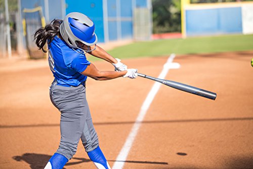 EASTON PROWESS Fastpitch Softball Batting Helmet with Mask | Medium / Large | Matte Royal / Charcoal | 2020 | Multi-Density Impact Absorption Foam | High Impact Lightweight Shell | BioDRI Liner - Thumbnail 4