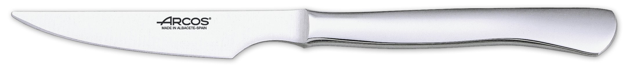Arcos Set di 6 Coltelli da Bistecca da 4.3 pollici, Pacco di Coltelli Tascabili con Taglio Liscio per Tagliare e Filettare la Carne, Lama e Manico in Acciaio Inossidabile Monoblocco, Serie Mesa