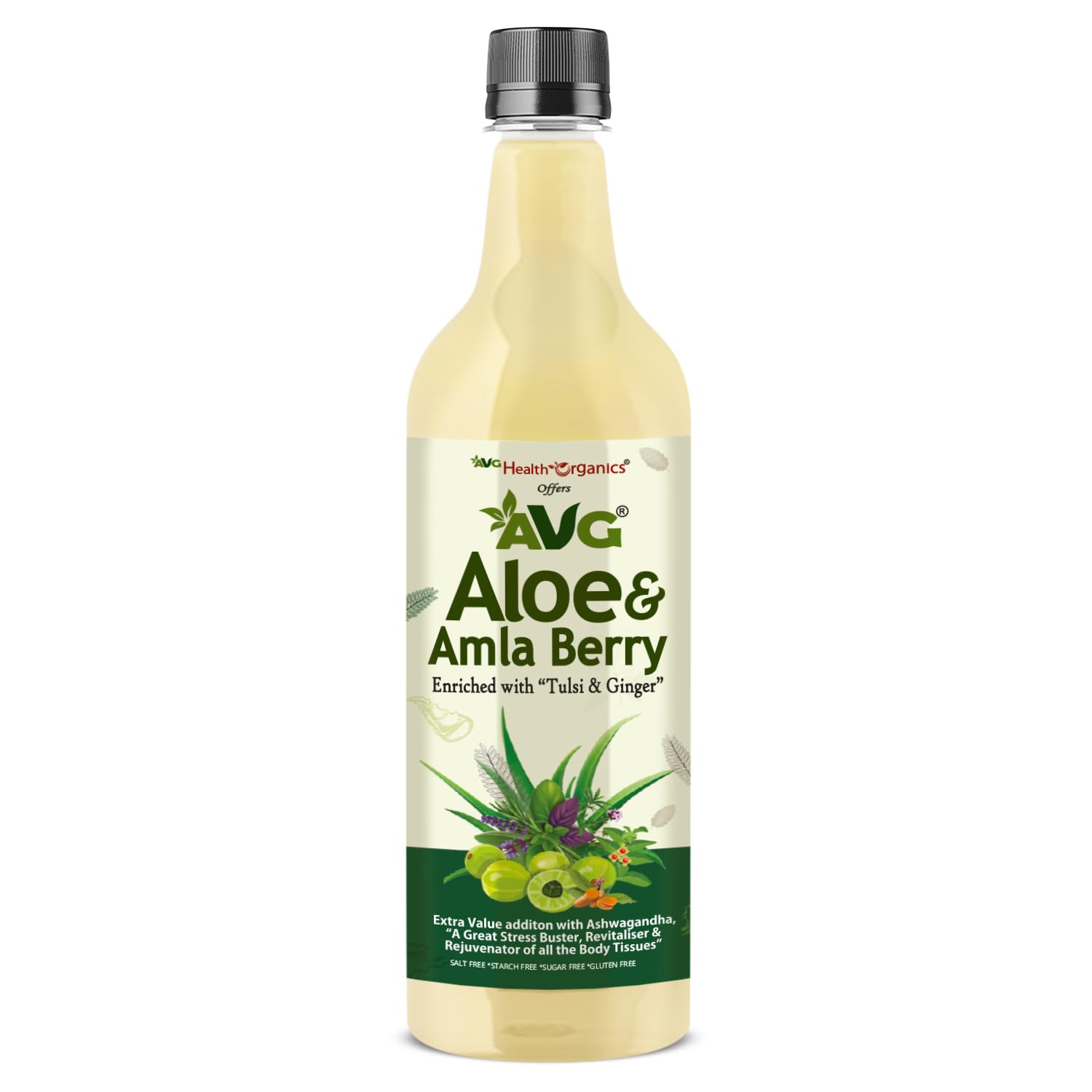 AVG Health Organics Aloe & Amla Berry, Aloevera & Amla Juice with Ashwagandha 1000ml, Boosts Immunity, Natural Detox, No Added Sugar (B0CTKFY6ZJ) Amazon Price History, Amazon Price Tracker