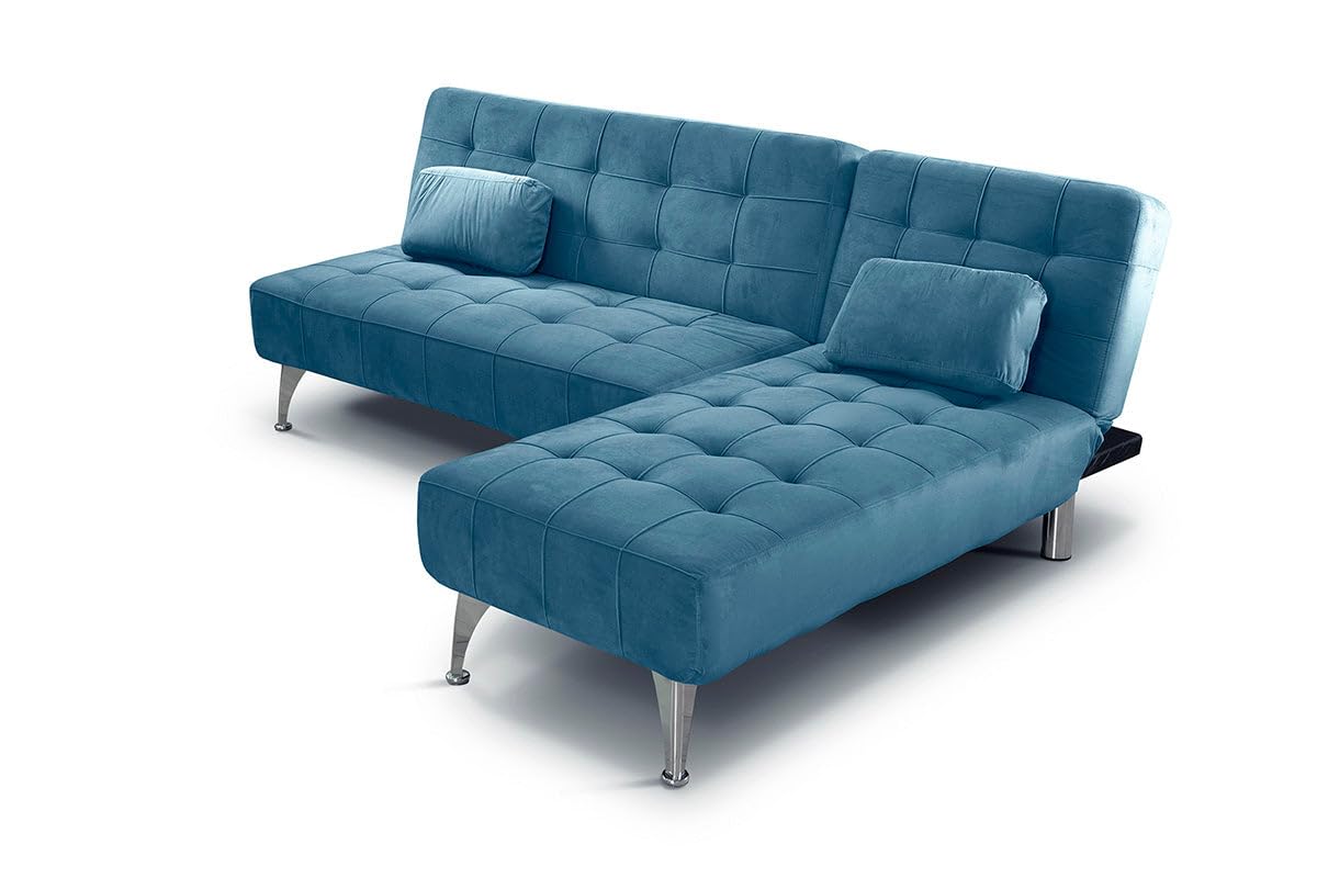 S & S Saldos y Stocks Sofa Cama Chaise Longue Keren XS 198cm Negro