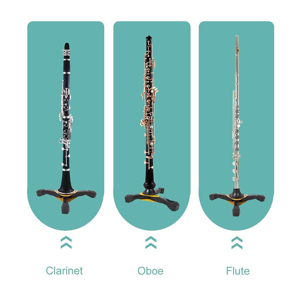 Funien Portable Foldable Tripod Stand for Clarinet Flute Oboe Wind Instrument Lightweight Holder Stand Clarinet Accessories - Image 2