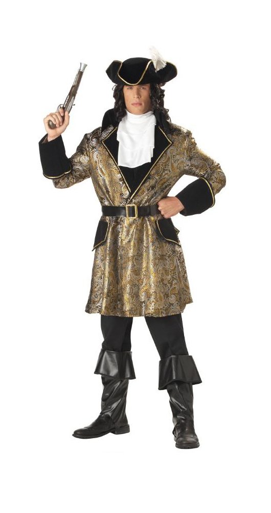 Costume da pirata barocco per adulti, taglia unica, Multi, taglia unica