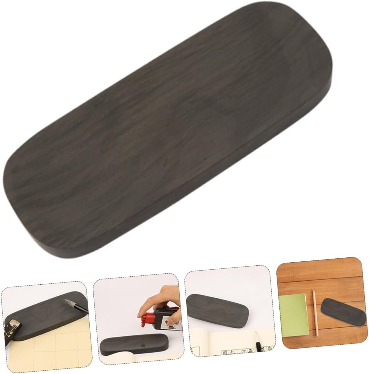 Painting Inkstone Calligraphy Accessory Portable Ribbed She Inkslab Fine Workmanship