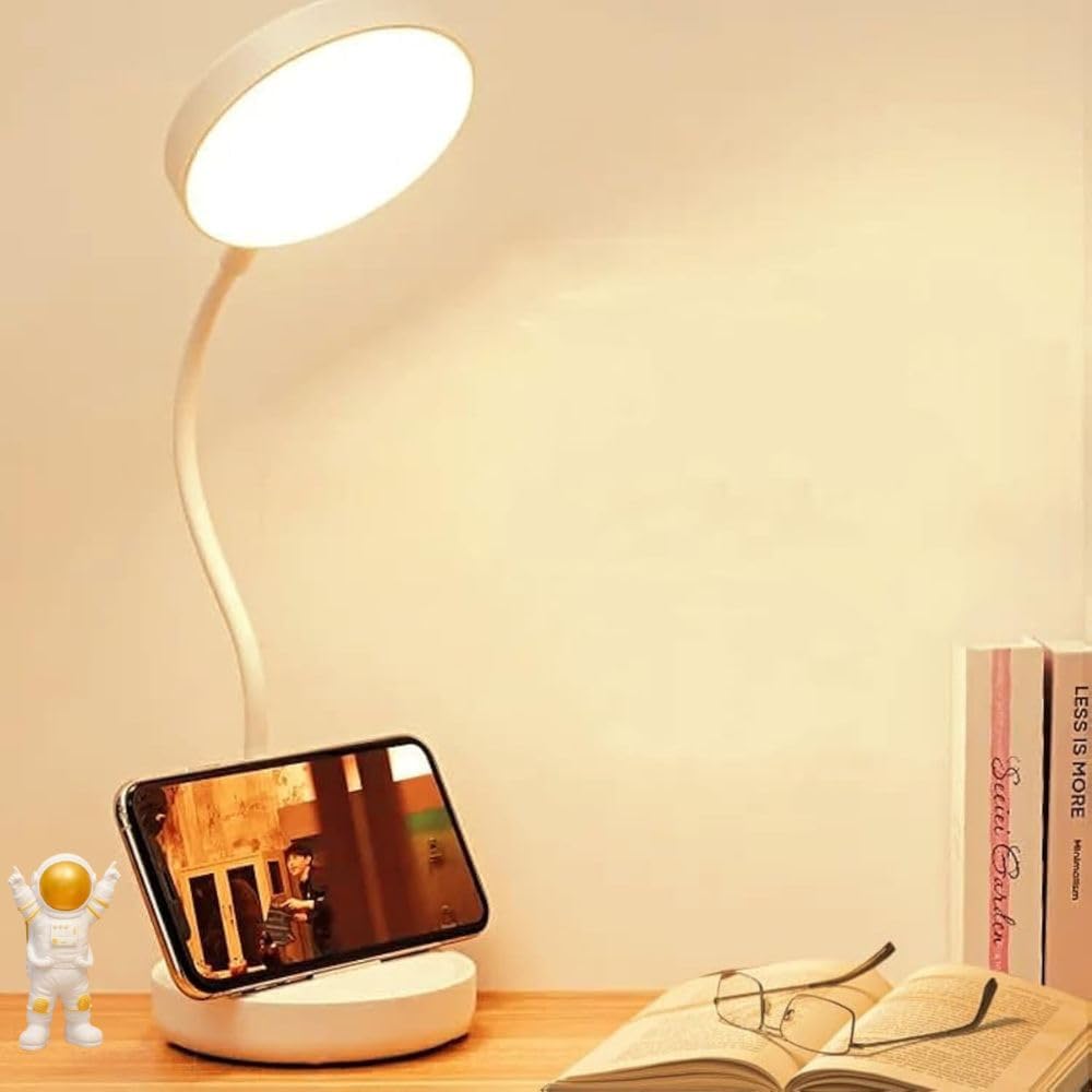 Desidiya® Rechargeable LED Desk Lamp with 3 Light Colors – Warm, Cool, Natural | Eye-Care Dimmable Study Lamp with Flexible Gooseneck, Touch Control, and USB Charging (B0DFM2LB5D) Amazon Price History, Amazon Price Tracker