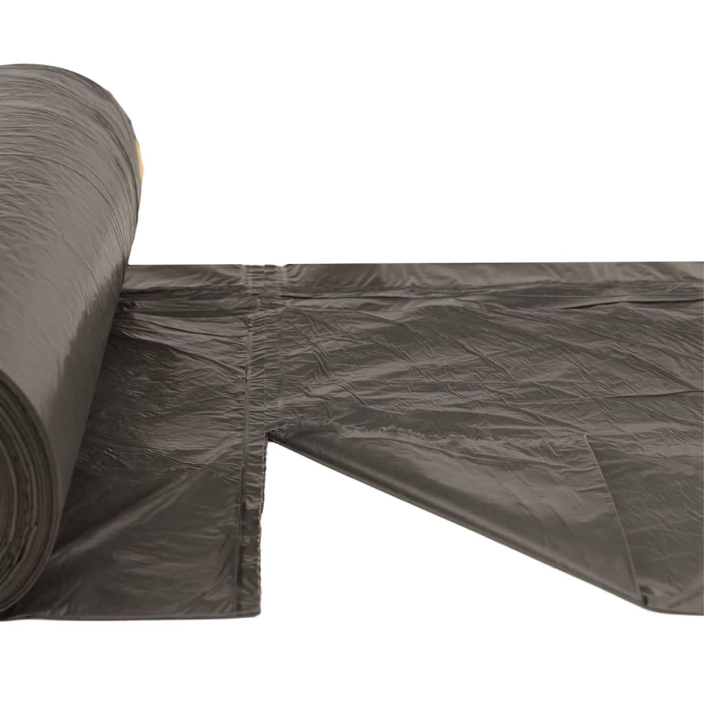 Papeleras con cordones 250 piezas negro 120L bolsas de basura extra resistentes a fugas para el hogar, oficina, camping, senderismo, picnic