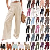 Pants for Women Business Casual Outfits for Women Maternity Pants Fashion Lounge Wide Leg Resort Flo