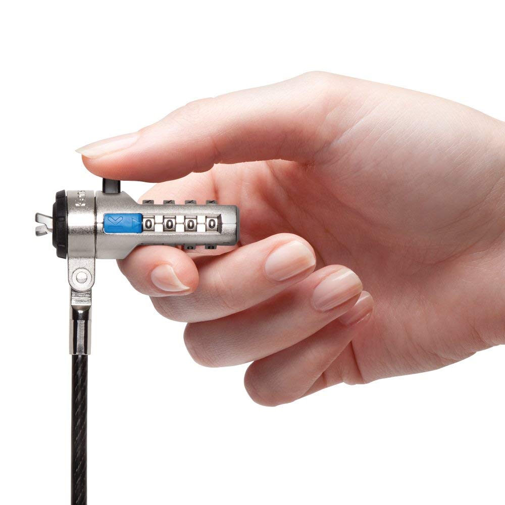 Kensington K67929WW - Cable antirrobo (Negro, Plata, Cerradura con combinación, Portátil, Acero al carbón, 1 botones, 1 pieza(s))