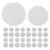 BESPORTBLE 200 Stück Lochgitter für Pflanztöpfe: 7,5 cm und 10 cm Lochgitter – Schwarze Abdeckungen für Abflusslöcher – Atmungsaktive Gittermatten für Pflanzgefäße und Bonsai