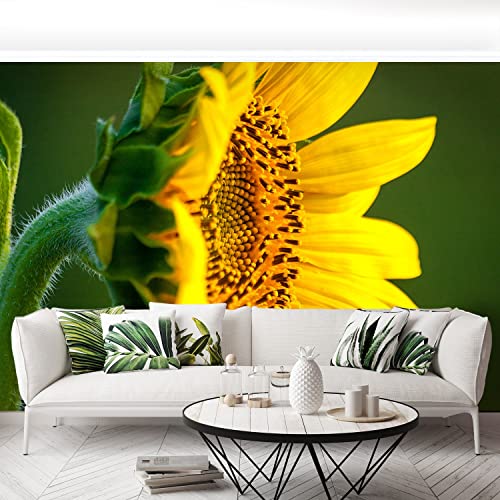 Papier peint camouflage Tulup 416x254cm grand format motif tournesol