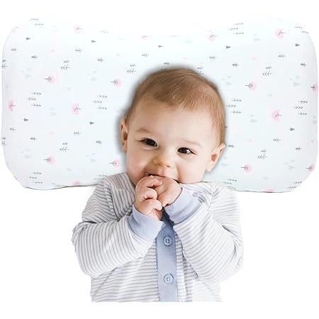 Amazon Co Jp ベビー枕 赤ちゃん ベビーまくら 絶壁頭 向き癖防止枕 斜頭 猫背 変形 寝姿矯正 頭の形が良くなる 男女兼用 汗とり 快眠 低反発ピロー 綿100 寝ハゲ対策 通気まくら 子供用 洗える ベビー マタニティ