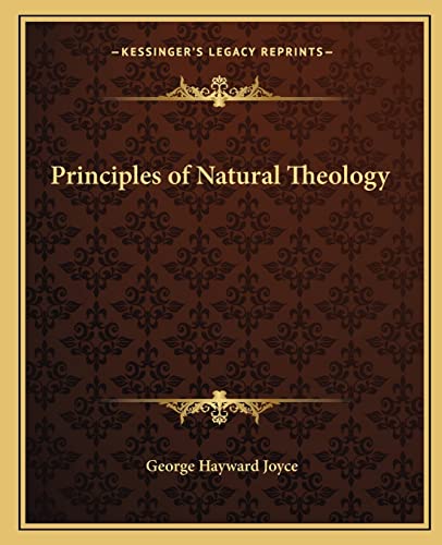 Principles of Natural Theology