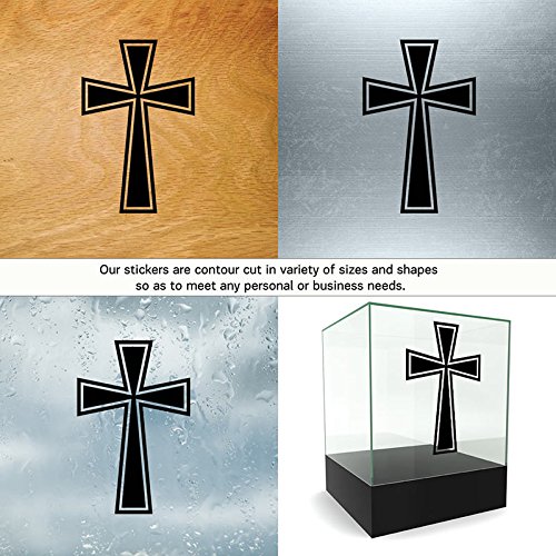 Decal Stickers Christian Cross Symbol Motorbike Boat (3 X 1