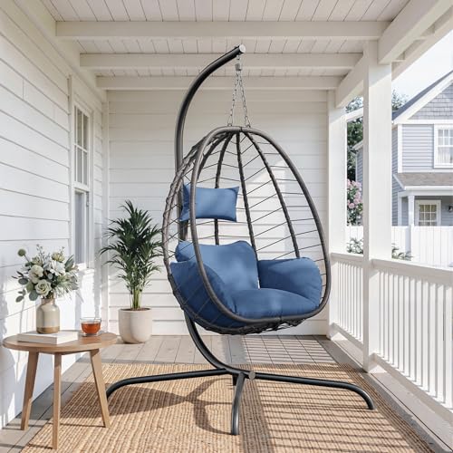 ALAULM Foldable Egg Chair 485LBS