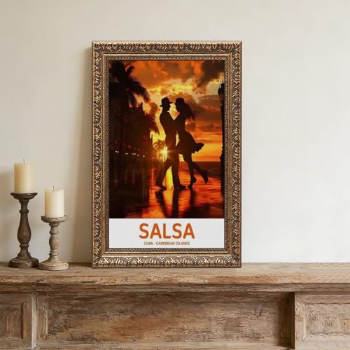 Impression sur toile studio salsa pour habiller un grand mur vide de salon